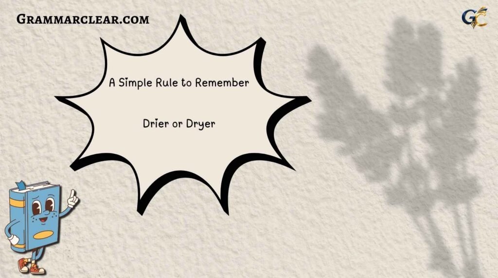Drier or Dryer