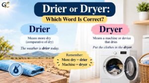 Drier or Dryer
