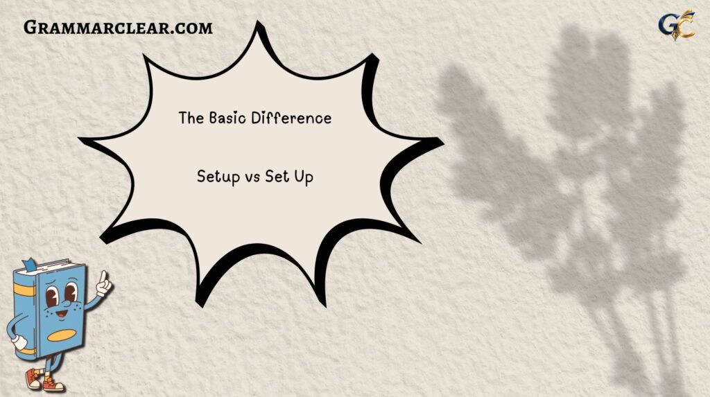 Setup vs Set Up