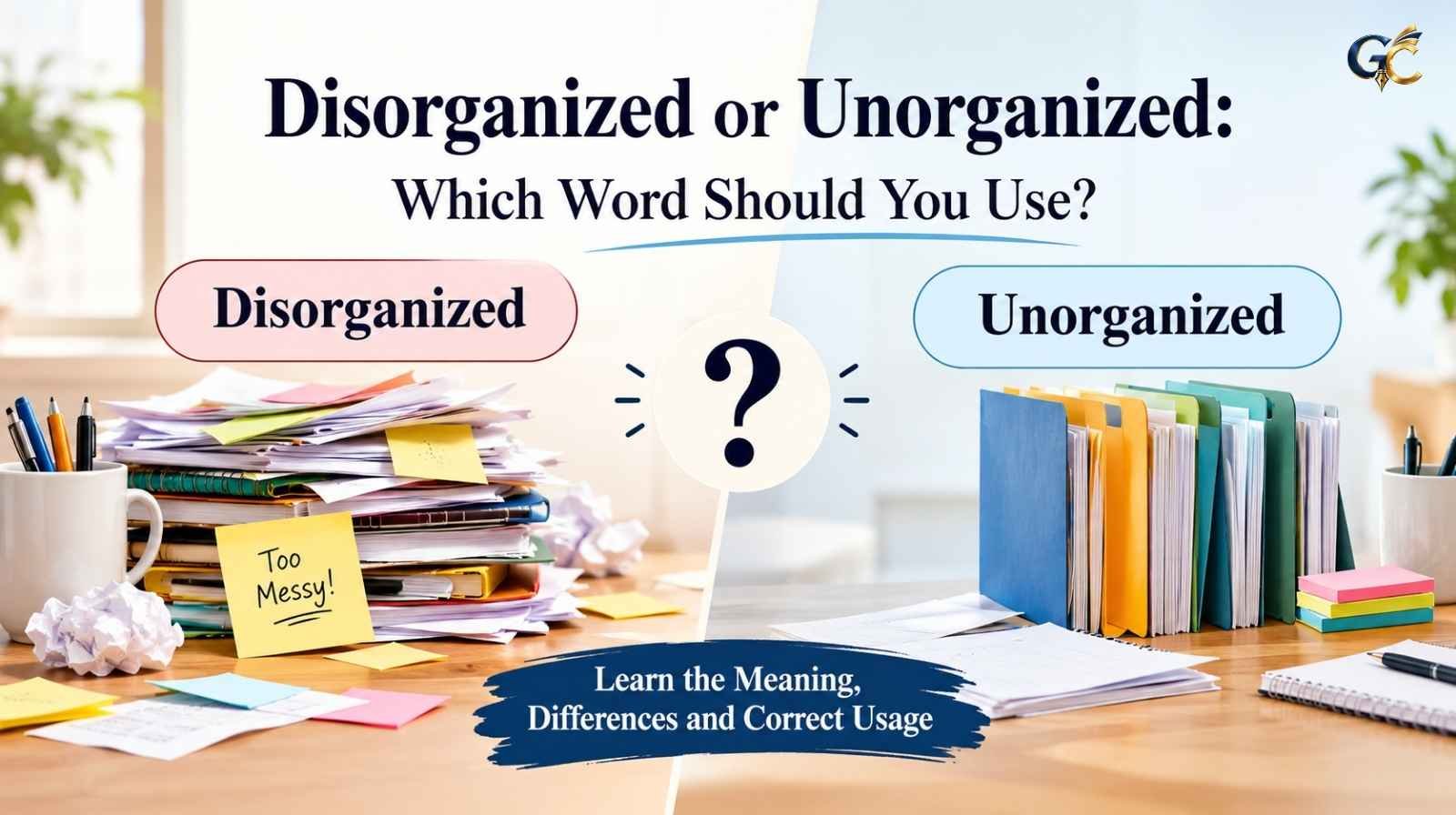 Disorganized or Unorganized