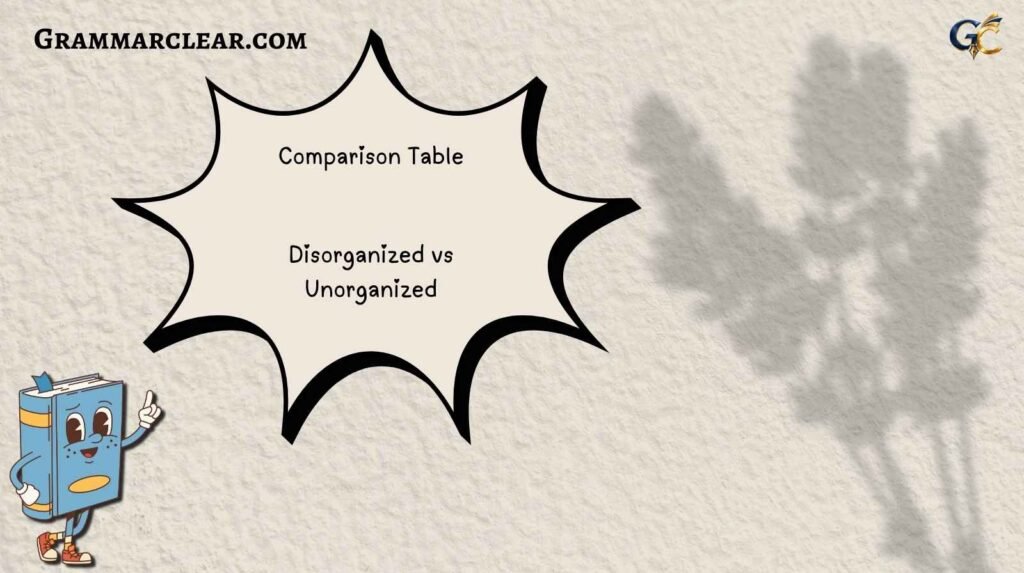 Disorganized vs Unorganized