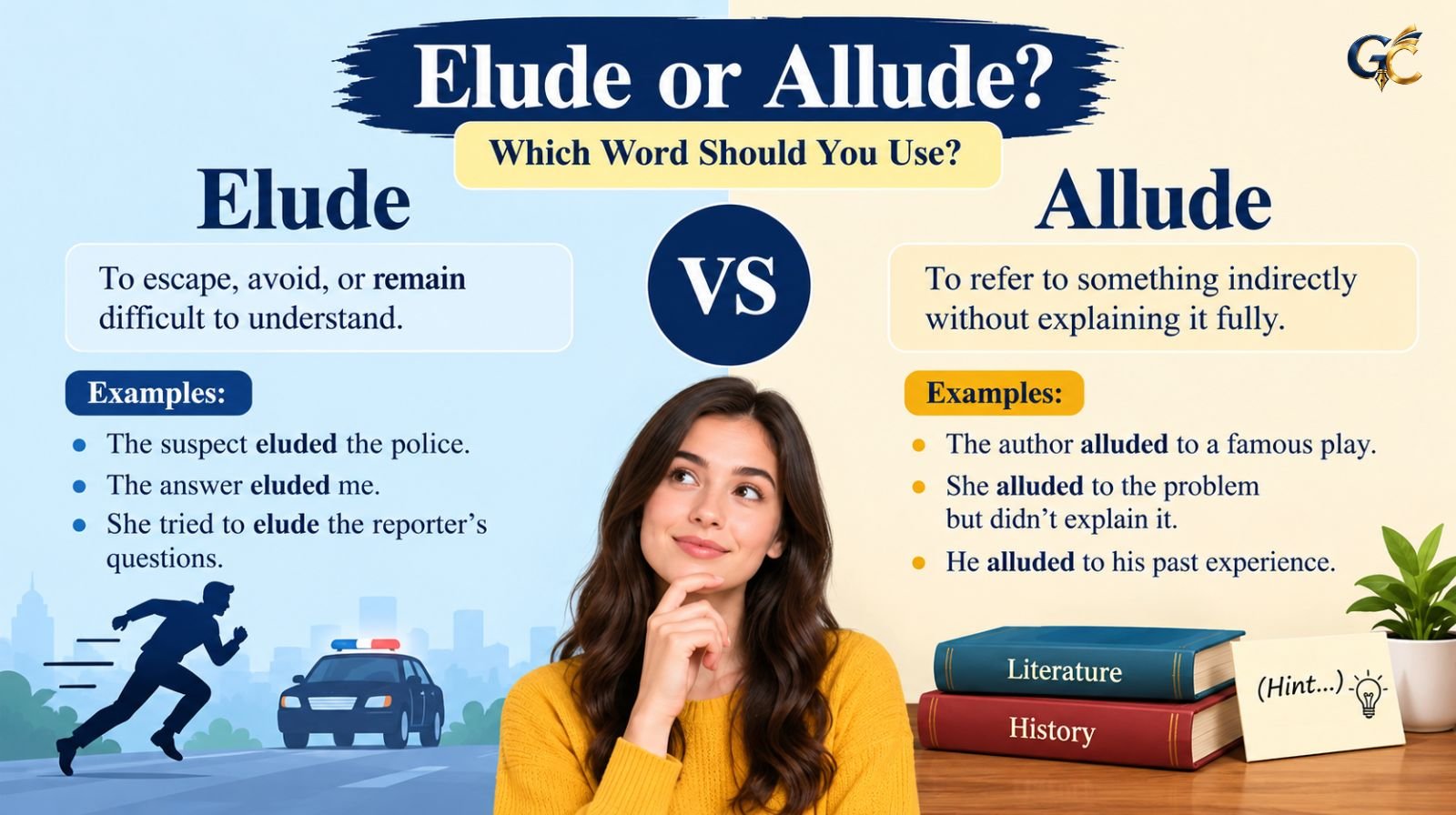 Elude or Allude