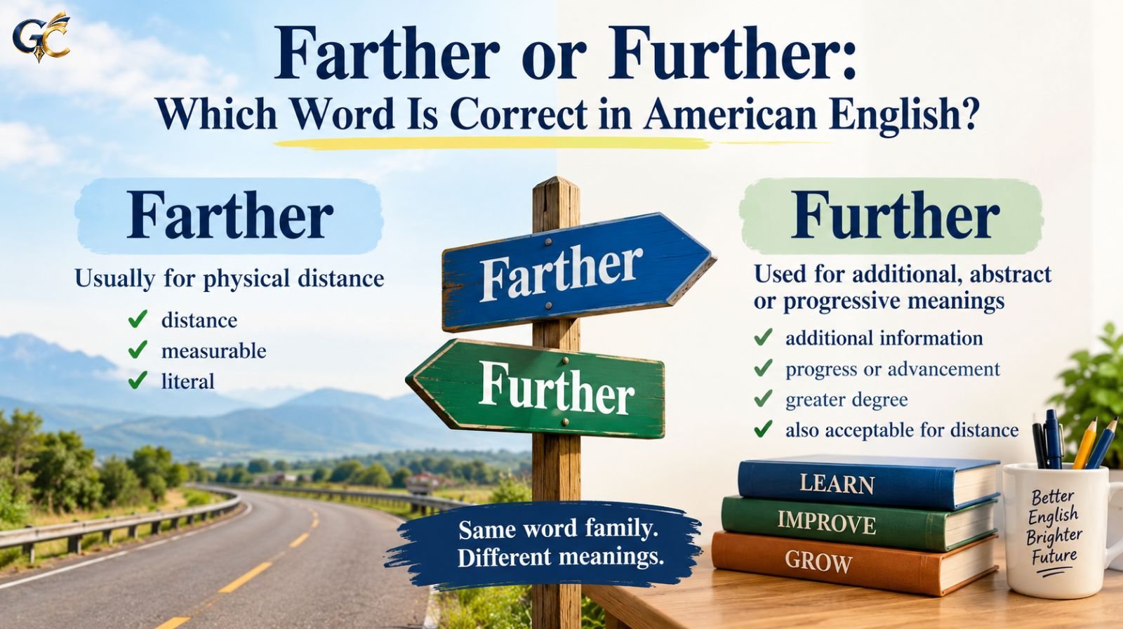 Farther or Further