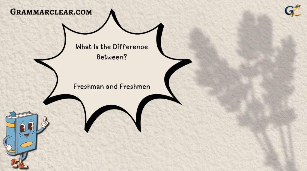 Freshman and Freshmen