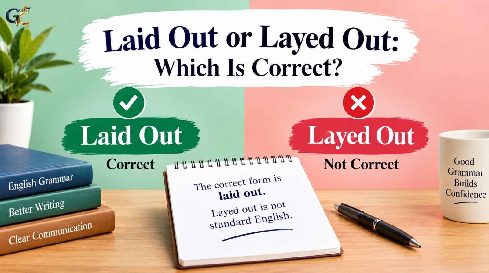 Laid Out or Layed Out